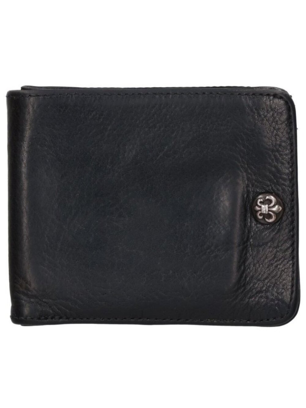 Chrome Hearts Flare Button Leather Wallet